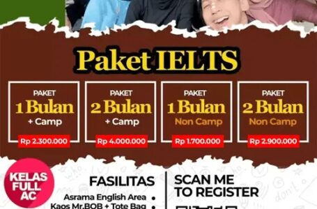 Paket IELTS - Mr. BOB Kampung Inggris