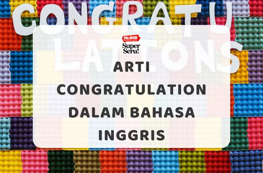 Arti Congratulation dalam Bahasa Inggris